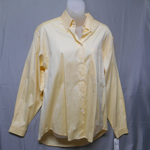 NWT Comfort & Relax button yellow top L - Picture 1 of 4